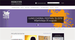 Desktop Screenshot of musikisyd.se